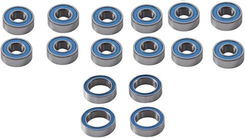 RC Car Parts Compatible with Tamiya for TT02B 1/10 RC Car Upgrade Parts Accessories 16Pcs Sealed Bearing Kit Replacement in Saudi Arabia