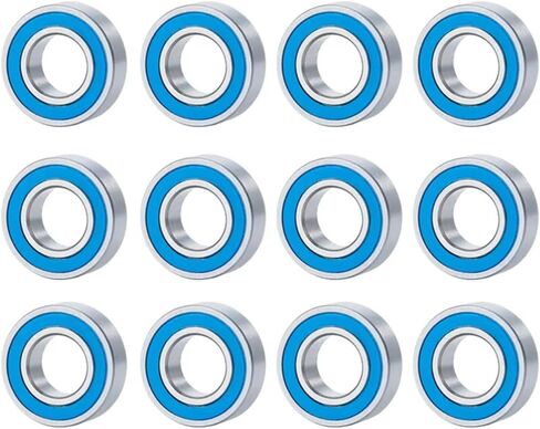 RC Car Parts Compatible with Tamiya for Super RC Car Upgrade Parts Accessories 12 Pcs Rubber Sealed Bearing Kit in Saudi Arabia