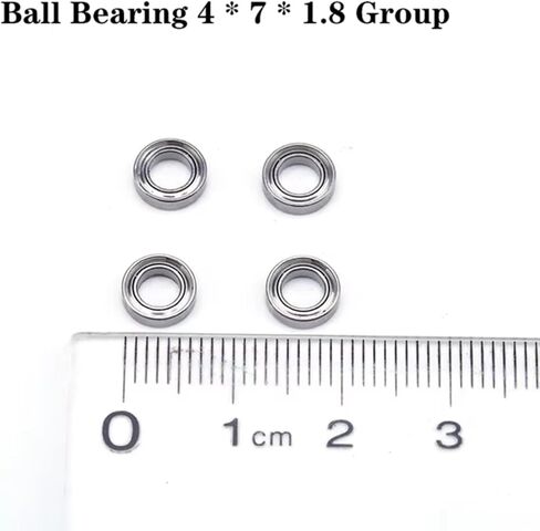 RC Car Parts متوافقة مع WLToys 144001 124019 124018 RC CAR ترقية الأجزاء 4x7x2mm محمل الملحقات الاحتياطية in Saudi Arabia