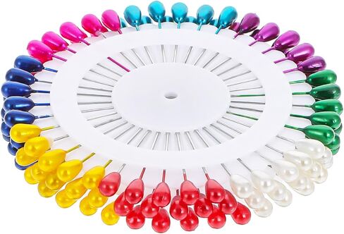 120pcs Sewing Pins for Fabric, Straight Pins with Colored Heads Corsage Stick Pins for Jewelry DIY Decoration Craft and Sewing Supplies in Kuwait