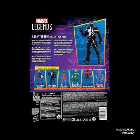 Marvel Legends Series Agent Venom (Flash Thompson), Retro Comics Collectible 6-Inch Scale Action Figure in Saudi Arabia