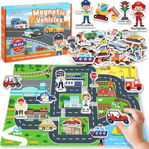 مغناطيس الثلاجة للأطفال الصغار 1-3 ، الألعاب المغناطيسية للثلاجة للبنين الفتيات ، 35 PCS Foam Farm & Animals ، ألعاب التعلم في مرحلة ما قبل المدرسة ، هدية عيد ميلاد تعليمية مثالية للأطفال من عمر 3 سنوات in Kuwait