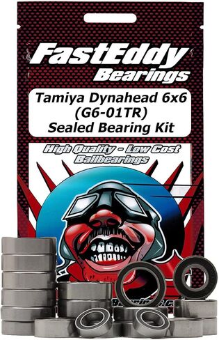 FastEddy Bearings Compatible with Tamiya Dynahead 6x6 (G6-01TR) Sealed Bearing Kit in Saudi Arabia