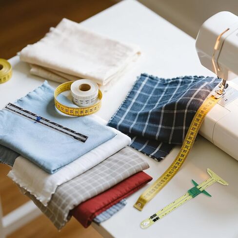 مقياس الخياطة 5-in-1 مقياس انزلاق على شكل حرف T 4 أجهزة كمبيوتر مثقفة أداة خياطة النسيج أداة لقياس المسطرة لقياس صياغة الحياكة in Kuwait