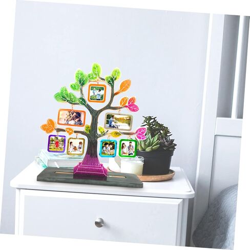 Doitool 1SET على شكل شجرة إطار الصورة القالب DIY سطح المكتب تزويد سطح المكتب من السهل استخدام قالب سيليكون الإيبوكسي لزخارف صورة فريدة من نوعها للمواد الآمنة للحرف الإبداعية in Saudi Arabia