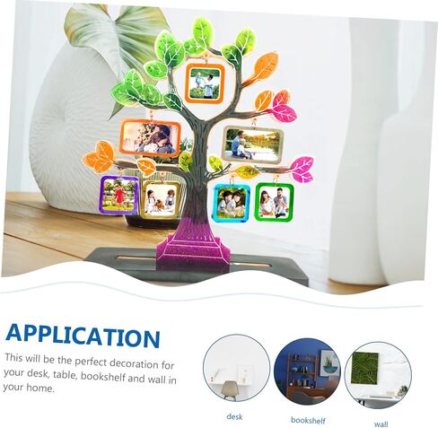 Doitool 1SET على شكل شجرة إطار الصورة القالب DIY سطح المكتب تزويد سطح المكتب من السهل استخدام قالب سيليكون الإيبوكسي لزخارف صورة فريدة من نوعها للمواد الآمنة للحرف الإبداعية in Saudi Arabia