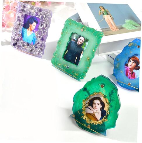 Gadpiparty 1pc Silicone Photo Frame Mold for Epoxy Crafts Easy to Use Geometric Frame Making Tool for Home Decor for Enthusiasts in Saudi Arabia