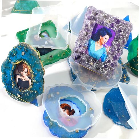 Gadpiparty 1pc Silicone Photo Frame Mold for Epoxy Crafts Easy to Use Geometric Frame Making Tool for Home Decor for Enthusiasts in Saudi Arabia