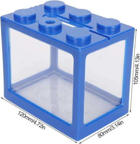 Mini Fish, Small Betta Fish Stackable Cube with Fish Decor Desktop Micro Landscape LED Fish for Office Home Desk Decoration in Saudi Arabia