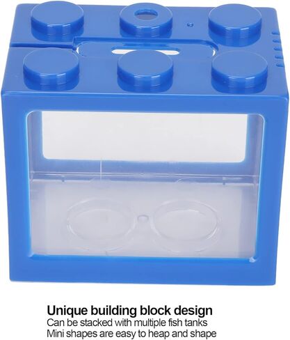 Mini Fish, Small Betta Fish Stackable Cube with Fish Decor Desktop Micro Landscape LED Fish for Office Home Desk Decoration in Saudi Arabia