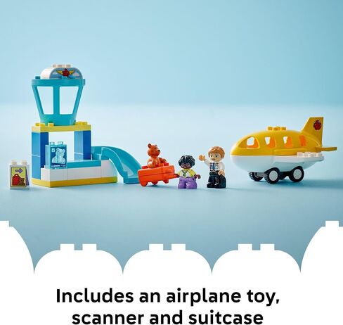 LEGO DUPLO Town First Time at The Airport Building Toy - Learning Play Set for Boys & Girls Ages 1.5+ - Little Ones Use Building Blocks to Explore Emotions - Toddler Gift Idea for Birthdays - 10443 in Saudi Arabia