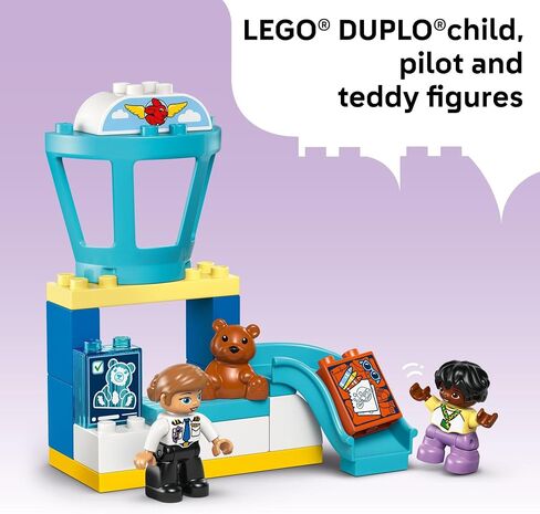 LEGO DUPLO Town First Time at The Airport Building Toy - Learning Play Set for Boys & Girls Ages 1.5+ - Little Ones Use Building Blocks to Explore Emotions - Toddler Gift Idea for Birthdays - 10443 in Saudi Arabia
