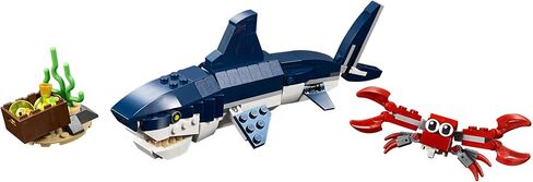 LEGO Creator 3 in 1 Sea Creatures ، يتحول من سمك القرش وسرطان البحر إلى Squid إلى Fish Fish ، وألعاب حيوانات البحر ، والهدايا لمدة 7 فتيات وأولاد ، 31088 ، 31088 in Saudi Arabia