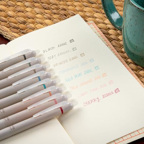 PILOT FriXion Waai Retractable & Refillable Erasable Gel Pens, Extra Fine Point 0.5 mm, Assorted Ink, 8 Count in Saudi Arabia
