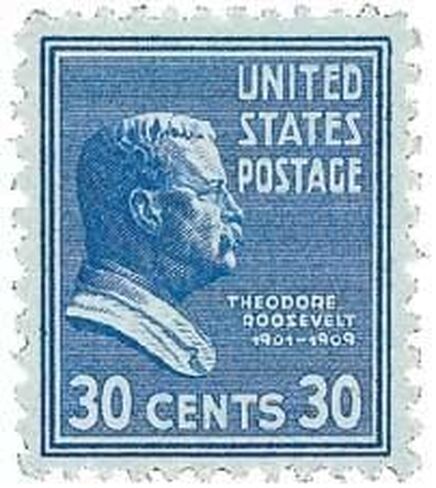 Theodore Roosevelt Postage Stamp Catalog No 830 Mint Never Hinged in Saudi Arabia