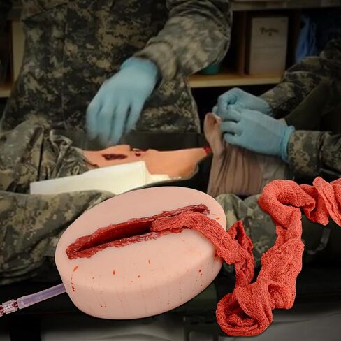 Covered Laceration Wound Packing Trainer kit, Stop The Bleed Training Kit, Bleed Control Kit for Medical Classes - Tactical Box in Kuwait