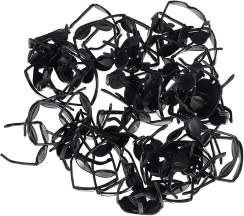 BESTonZON Mini Sunglasses Toys for Dolls - Black Plastic Glasses for Dressing up Creative Doll Accessories for Kids Crafts and Playtime in Saudi Arabia