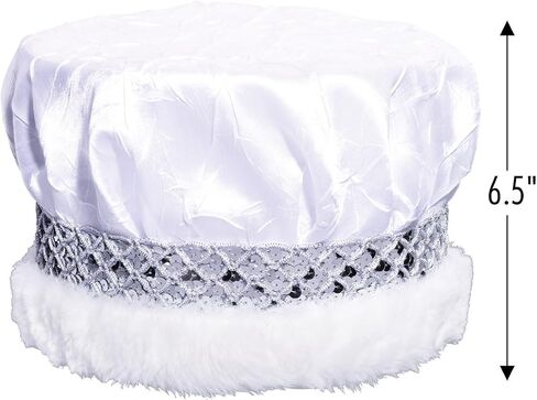 Anderson's Royal Grandeur Set, Mirabella Tiara/Crushed Satin Crown/Silver Band/Fur Trim in Saudi Arabia