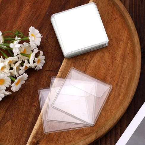 أكمام عملة جيب فردية 25pcs ، حاملي عملة بلاستيكية واضحة صفحات واقية من الأكياس الصغيرة للحماية in Saudi Arabia