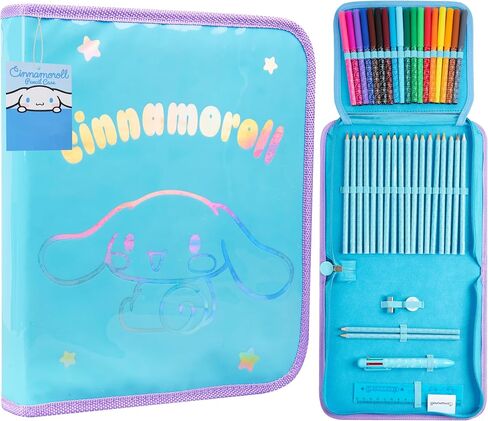 Hello Kitty Sanrio Case Case Kids Colored Pencils Markers Kawaii Kuromi Homeery for Kids (Multi Kuromi) in Saudi Arabia