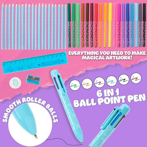 Hello Kitty Sanrio Case Case Kids Colored Pencils Markers Kawaii Kuromi Homeery for Kids (Multi Kuromi) in Saudi Arabia