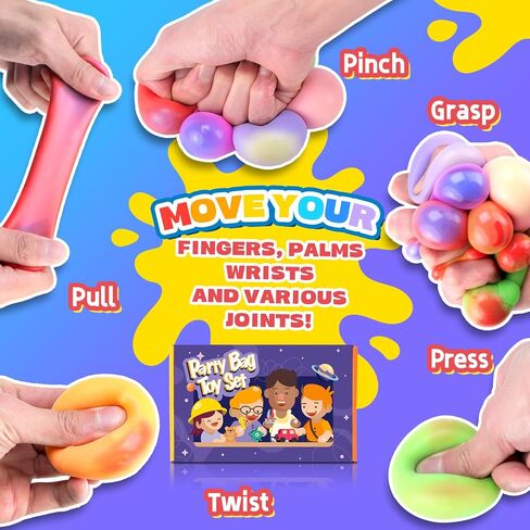 12pcs كرات الإجهاد المتغيرة للألوان-كرات تخفيف الإجهاد الناعمة القابلة للضغط للاسترخاء ، والأعمار ، ومثالية للحفلات ، والمنزل ، والفصول الدراسية ، واستخدام المكتب ، والتصميم البطيء ، المحمولة in Kuwait