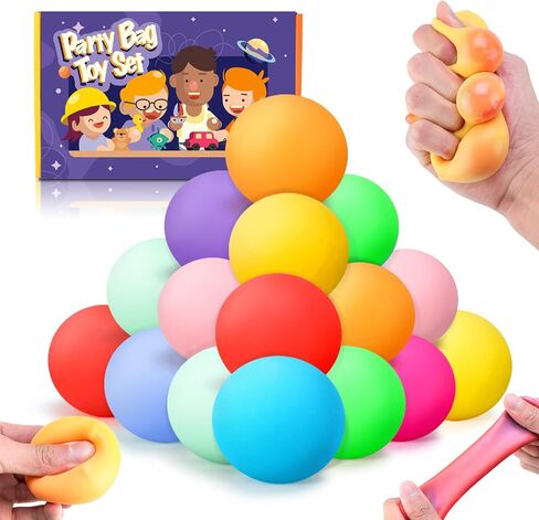 12pcs كرات الإجهاد المتغيرة للألوان-كرات تخفيف الإجهاد الناعمة القابلة للضغط للاسترخاء ، والأعمار ، ومثالية للحفلات ، والمنزل ، والفصول الدراسية ، واستخدام المكتب ، والتصميم البطيء ، المحمولة in Kuwait