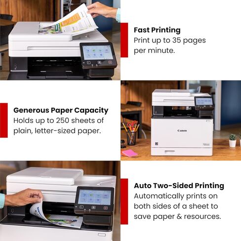 Canon Color ImageClass MF751CDW II Laser Laser Printer for Duplex Printing ، White - Multifunction Home Office ، Printer Small Office مع Copier/Scanner ، Auto Leeder ، ضمان محدود لمدة 3 سنوات ، 35 جزء في المليون in Kuwait