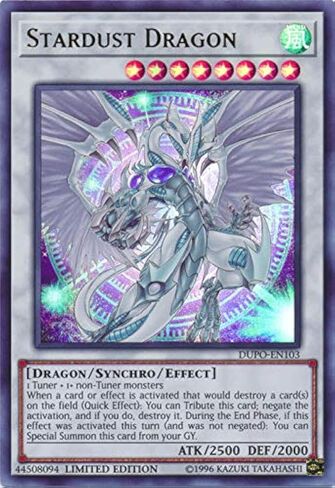 يو جي- أوه! - Stardust Dragon - Dupo -En103 - Ultra Rare - Limited Edition - Duel Power in Kuwait