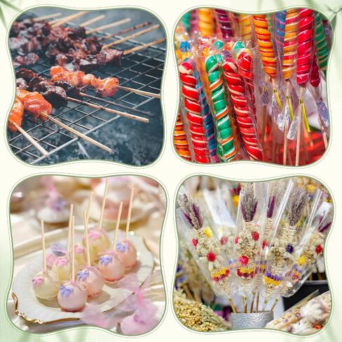 أكياس yexiya candy kabob مع العصي 100 السيلوفان معالجة الأكياس مع روابط تويست و 100 أسياخ خيزر in Saudi Arabia