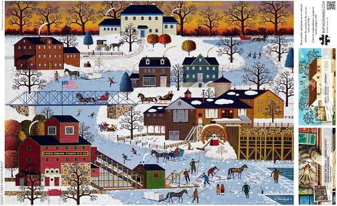 Buffalo Games - Charles Wysocki - Cider Brook Farms - قطعة كبيرة من بقطات بانوراما للبالغين - تحدي اللغز المثالي لليالي اللعبة - الحجم النهائي هو 21.25 × 15.00 in Saudi Arabia