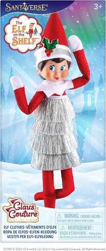 The Elf on the Shelf Claus Couture Collection Tiny Tinsel Dress - فستان قزم عتيق مبهر - Scout Elf غير مدرج in Saudi Arabia