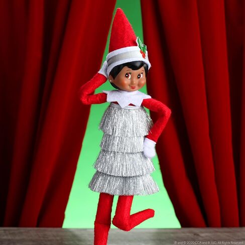 The Elf on the Shelf Claus Couture Collection Tiny Tinsel Dress - فستان قزم عتيق مبهر - Scout Elf غير مدرج in Saudi Arabia