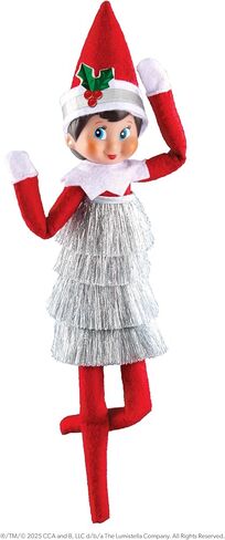 The Elf on the Shelf Claus Couture Collection Tiny Tinsel Dress - فستان قزم عتيق مبهر - Scout Elf غير مدرج in Saudi Arabia