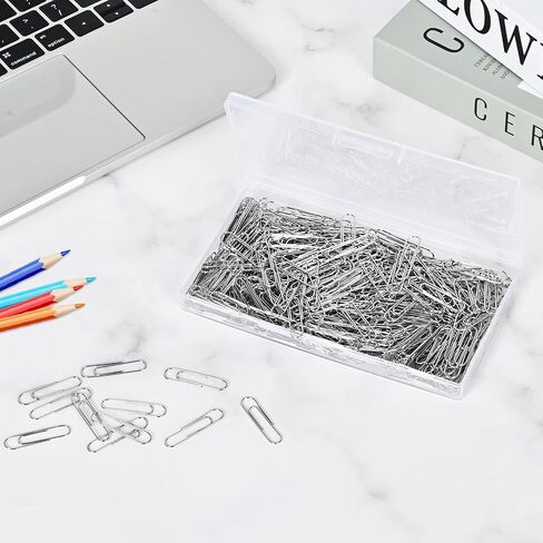 400 Pcs Medium Paper Clips,1.3 inch Smooth Paperclips Metal Paper Clip for Office, School and Teacher Supplies. in Kuwait