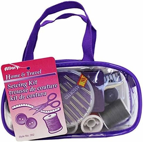 alleary 352 Home & Travel Shicing Kit with Zipper Case - ألوان متنوعة (مجموعة خياطة واحدة) in Kuwait