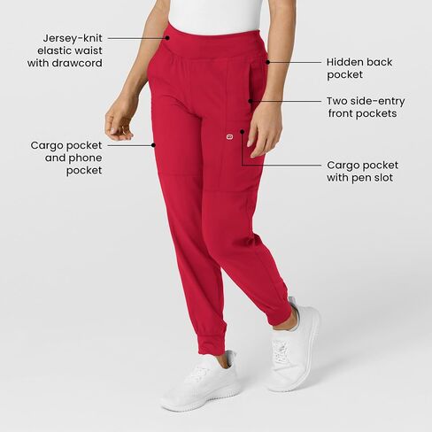 WonderWink womens Women's Comfort Waist Cargo Jogger Pant Medical Scrubs Pants (pack of 1) in Saudi Arabia