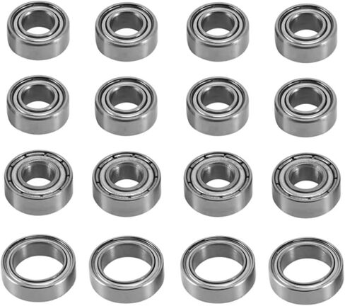 RC Car Parts متوافقة مع Tamiya لـ TT02 TT02D 1/10 RC CAR Parts Parts Accessories 16PCS Steel Ball Bearing Kit in Saudi Arabia