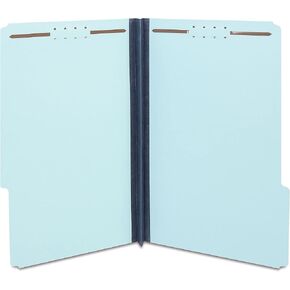 Staples Pressboard Classification Folder, 2-inch Expansion, Legal Size, Light Blue, 50/Carton (ST384870-CCVS) in Saudi Arabia