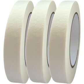 Masking Tape,3 Roll 0.75 Inch × 55 Yards Painting Tape, General Purpose for Factory Home Office School Stationery, Labeling, Painting, Crafting, Arts use etc in Saudi Arabia