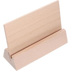 Nuobesty Wooden Desk Calendar Base Multi Guff Display Display Stand for Photos Business Cards and Table Number Long Wood حامل للبيع بالتجزئة والمكاتب in Kuwait