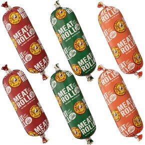 Happy Howie's Soft Meat Roll Treat - Soft Dog Food Rolls, Natural Ingredients, for All Dogs, Made in USA - Beef, Lamb, Turkey, 7 Oz (Pack of 3) in Kuwait