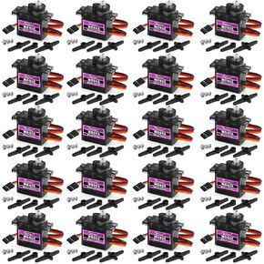 5 Pack Mg90s Servo Motor 9g Micro Servos Kits Metal Gear for DIY Smart Robot Toys RC Toy Car Model Helicopter RC Boat in Saudi Arabia