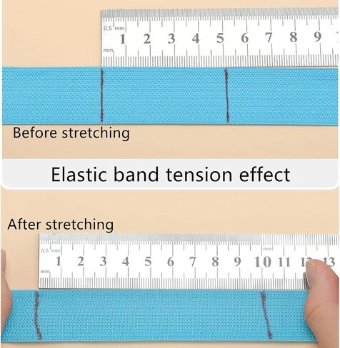Elastic Band for Sewing, 3/4 inch Wide Elastic Waistband for Wig, Dress, Headbands, Trouser, DIY Craft in Saudi Arabia