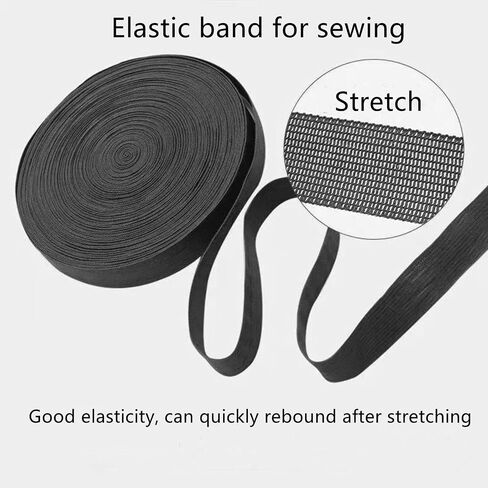 Elastic Band for Sewing 3/4 inch Wide Waistband Elastic for Dressmaking, Headbands, Trouser, Wig Band, DIY Craft in Saudi Arabia