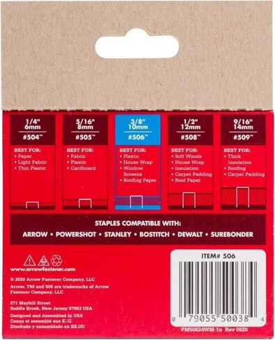 السهم السهم 50624SPTP 3/8 "T50 Staples in Saudi Arabia