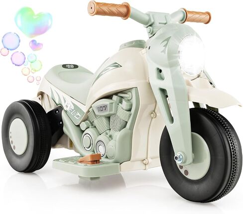 Costzon Kids Motorcycle ، 6V بطارية بالطاقة على دراجة نارية مع صانع الفقاعات ، والموسيقى ، والمصباح الأمامي ، والخلف والخلف ، و 3 عجلات دراجة نارية كهربائية للأطفال ، وهدية للبنين والبنات (الوردي) in Saudi Arabia