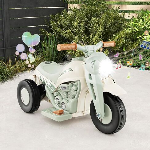 Costzon Kids Motorcycle ، 6V بطارية بالطاقة على دراجة نارية مع صانع الفقاعات ، والموسيقى ، والمصباح الأمامي ، والخلف والخلف ، و 3 عجلات دراجة نارية كهربائية للأطفال ، وهدية للبنين والبنات (الوردي) in Saudi Arabia