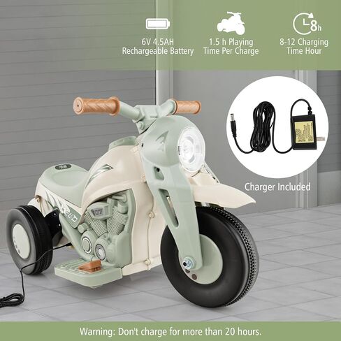 Costzon Kids Motorcycle ، 6V بطارية بالطاقة على دراجة نارية مع صانع الفقاعات ، والموسيقى ، والمصباح الأمامي ، والخلف والخلف ، و 3 عجلات دراجة نارية كهربائية للأطفال ، وهدية للبنين والبنات (الوردي) in Saudi Arabia
