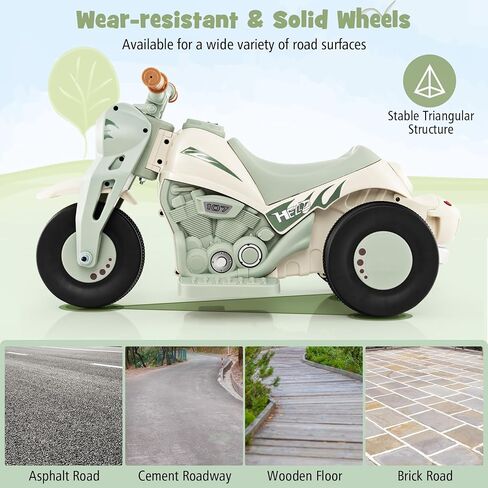 Costzon Kids Motorcycle ، 6V بطارية بالطاقة على دراجة نارية مع صانع الفقاعات ، والموسيقى ، والمصباح الأمامي ، والخلف والخلف ، و 3 عجلات دراجة نارية كهربائية للأطفال ، وهدية للبنين والبنات (الوردي) in Saudi Arabia